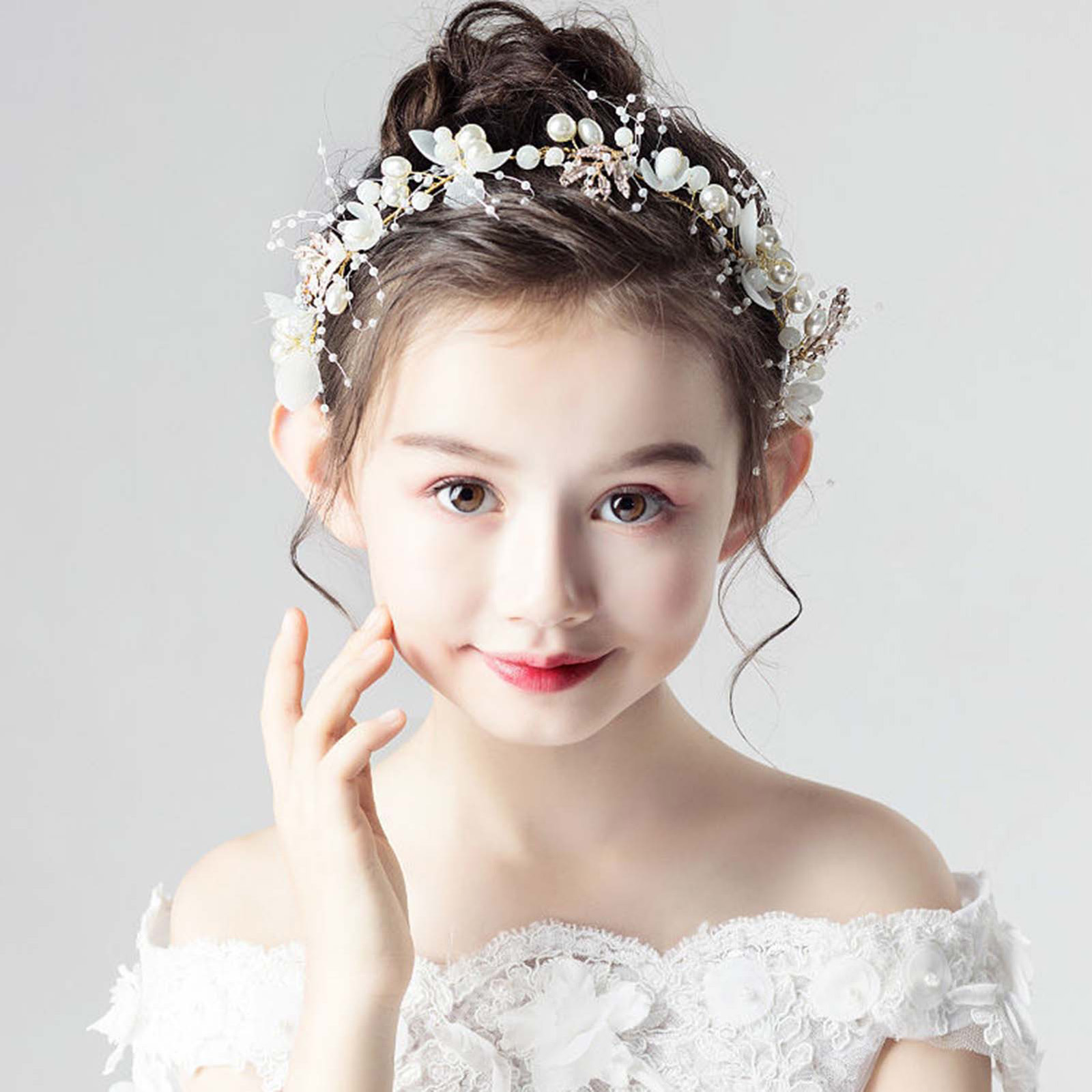 Pearls flower Headband Bridal  - Wedding Arch Flower review and price