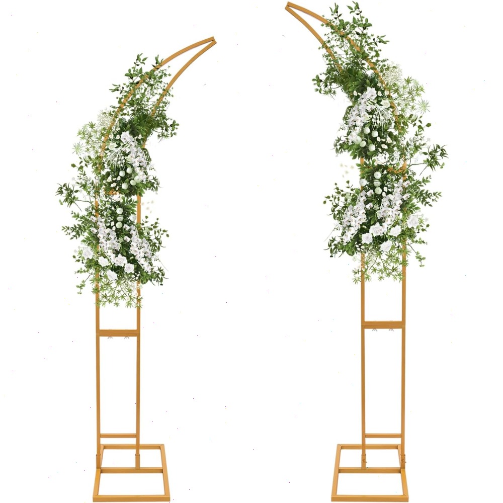 2Pcs Curved Wedding Arch Backd - Wedding Arch Flower review and price