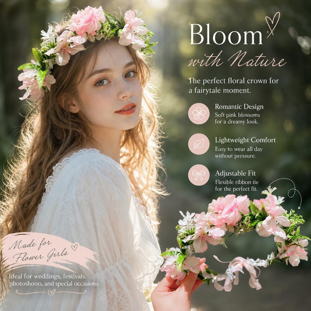 Fairy White Flower Crown Headb - Wedding Arch Flower review and price