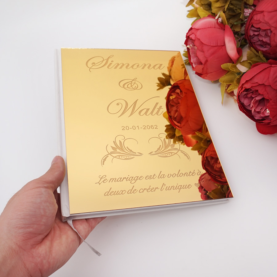 Acrylic Mirror Personalized El - Personalized Guest Book review and price