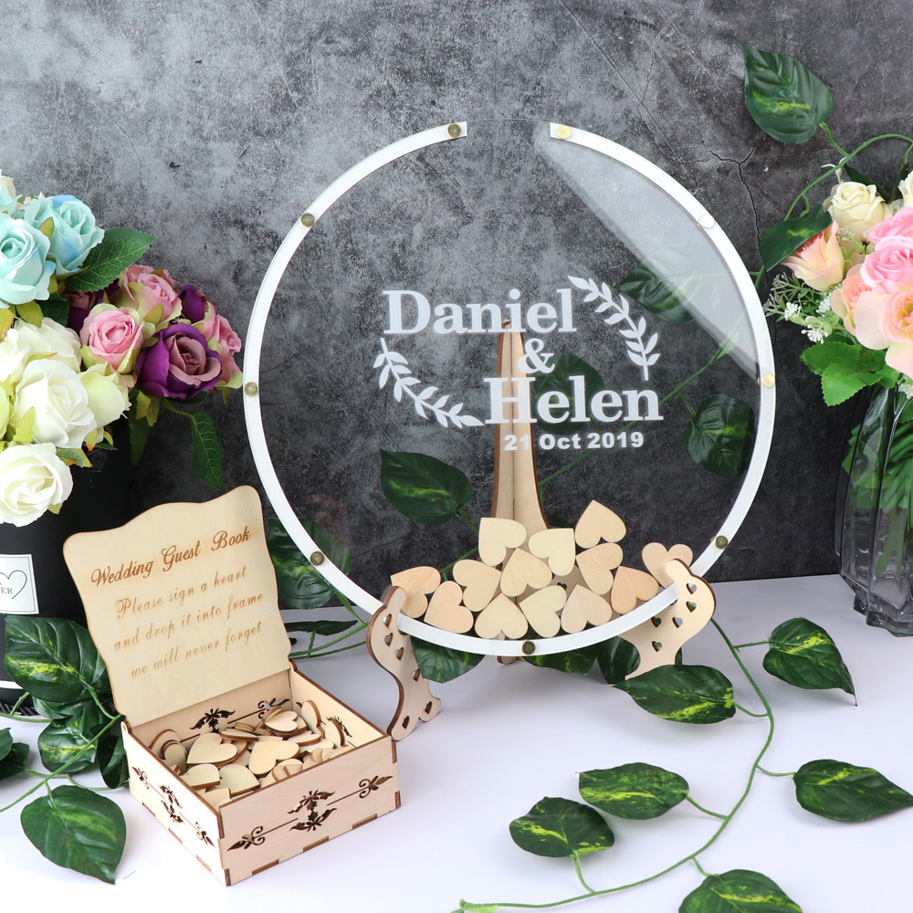 Personalized Acrylic round wed - Personalized Guest Book review and price