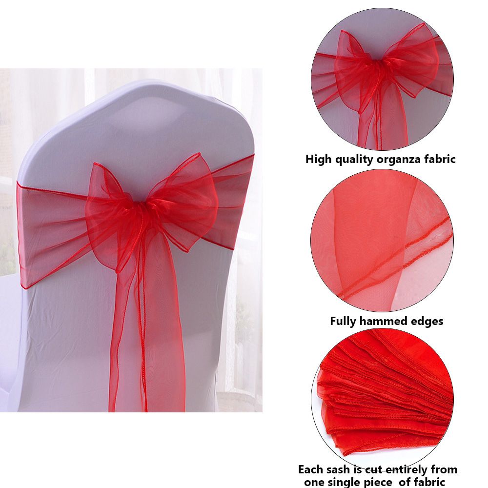 1pcs Organza Chairs Decoration - Chair Sash Organza review and price