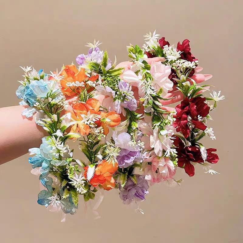 Flower Wreath Headband Girls B - Wedding Arch Flower review and price
