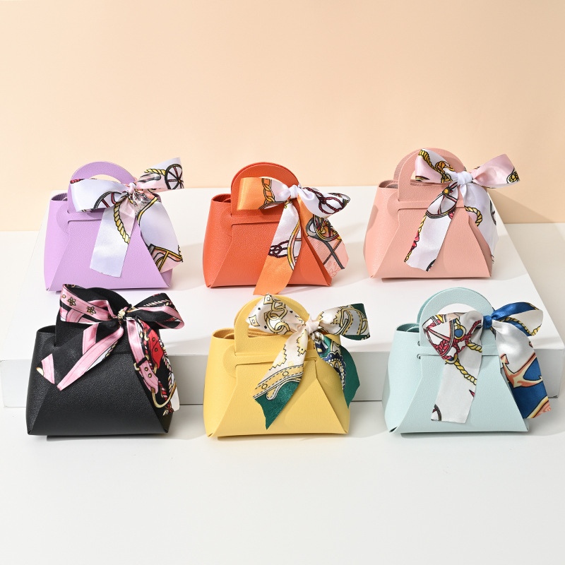 10Pcs Leather Blue Gift Bags W - Wedding Supply List review and price